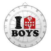 I Liebe Hotel Boys Dartscheibe (vorne)