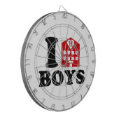 I Liebe Hotel Boys Dartscheibe (Vorderseite Links)