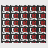 I Liebe Hotel Boys Geschenkpapier (Flach)