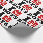 I Liebe Hotel Boys Geschenkpapier (Ecke)