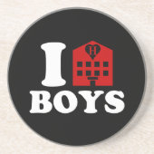 I Liebe Hotel Boys Getränkeuntersetzer (Vorne)