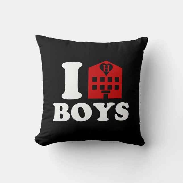 I Liebe Hotel Boys Kissen (Vorderseite)