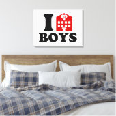 I Liebe Hotel Boys Leinwanddruck (Insitu (Schlafzimmer))