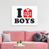 I Liebe Hotel Boys Leinwanddruck (Insitu (Wohnzimmer))