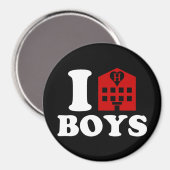 I Liebe Hotel Boys Magnet (Vorderseite/Rückseite)