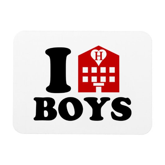 I Liebe Hotel Boys Magnet (Horizontal)