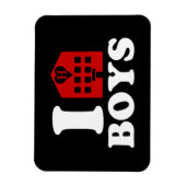 I Liebe Hotel Boys Magnet (Vertikal)