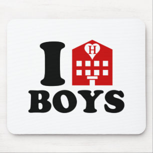 I Liebe Hotel Boys Mousepad