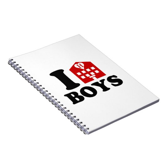 I Liebe Hotel Boys Notizblock (Rechte Seite)