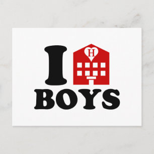 I Liebe Hotel Boys Postkarte