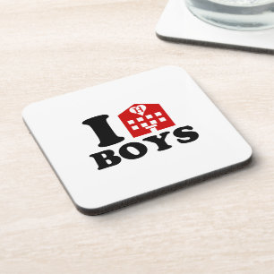 I Liebe Hotel Boys Untersetzer