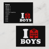 I Liebe Hotel Boys Visitenkarte (Vorne/Hinten)