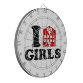 I Liebe Hotel Girls Dartscheibe (Vorderseite Links)