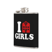 I Liebe Hotel Girls Flachmann (Links)
