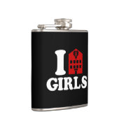I Liebe Hotel Girls Flachmann (Rechts)