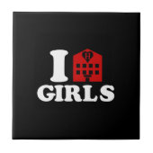 I Liebe Hotel Girls Fliese (Vorderseite)