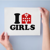 I Liebe Hotel Girls Flyer (Hand)