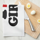I Liebe Hotel Girls Handtuch (Viertel Falte)