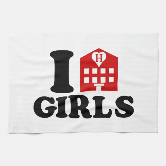 I Liebe Hotel Girls Handtuch (Horizontal)