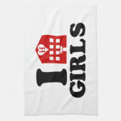 I Liebe Hotel Girls Handtuch (Vertikal)