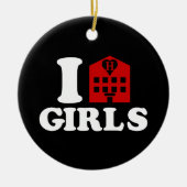 I Liebe Hotel Girls Keramikornament (Vorne)