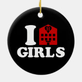 I Liebe Hotel Girls Keramikornament (Hinten)