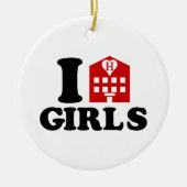 I Liebe Hotel Girls Keramikornament (Vorne)