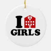 I Liebe Hotel Girls Keramikornament (Hinten)