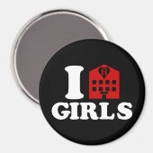 I Liebe Hotel Girls Magnet (Vorderseite/Rückseite)