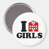 I Liebe Hotel Girls Magnet (Vorderseite/Rückseite)