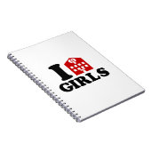 I Liebe Hotel Girls Notizblock (Rechte Seite)