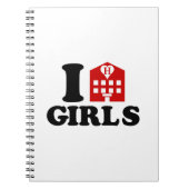 I Liebe Hotel Girls Notizblock (Vorderseite)