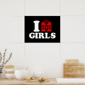 I Liebe Hotel Girls Poster (Küche)