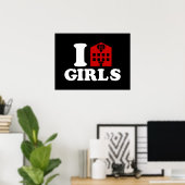 I Liebe Hotel Girls Poster (Heimbüro)
