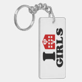 I Liebe Hotel Girls Schlüsselanhänger (Vorderseite links)