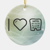I Liebe-Hotel Keramikornament (Vorne)