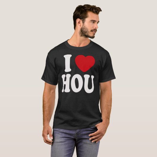 I Liebe HOU T-Shirt (Vorne ganz)