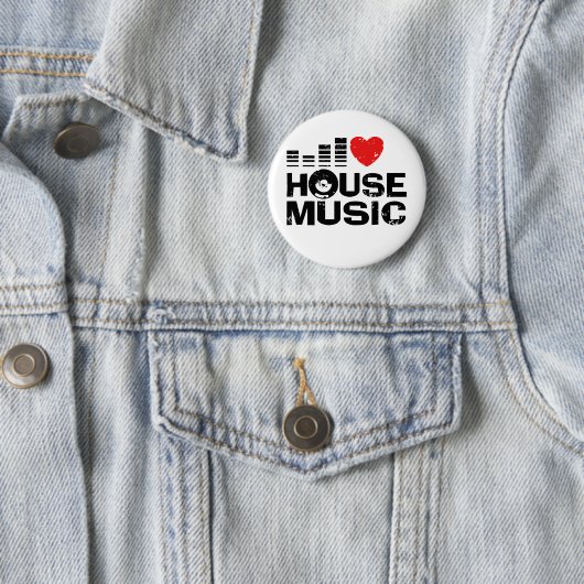 I Liebe House Music Button (Beispiel)