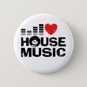 I Liebe House Music Button