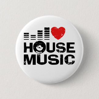 I Liebe House Music Button
