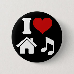 I Liebe House Music Button   Ibiza DJ Dancing Part