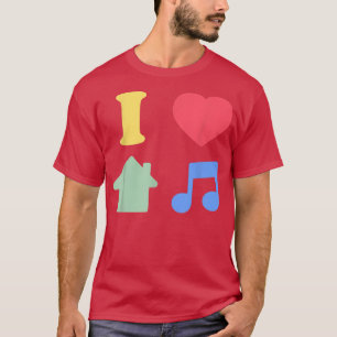 I Liebe House Music - Edm Dj 1284 T-Shirt