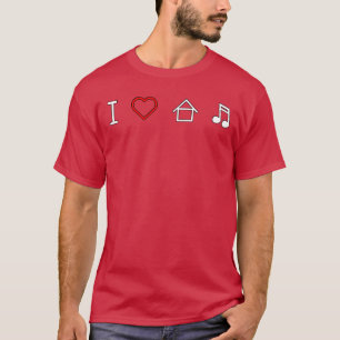 I Liebe House Music family T-Shirt