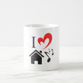 I Liebe House Music heart music Valentinstag Kaffeetasse
