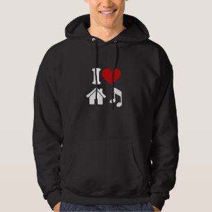 I Liebe House Music Hoodie