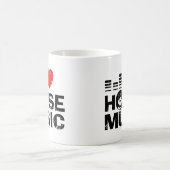 I Liebe House Music Kaffeetasse (Mittel)