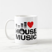 I Liebe House Music Kaffeetasse (Links)
