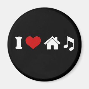 I Liebe House Music Magnet Ibiza Party Geschenke