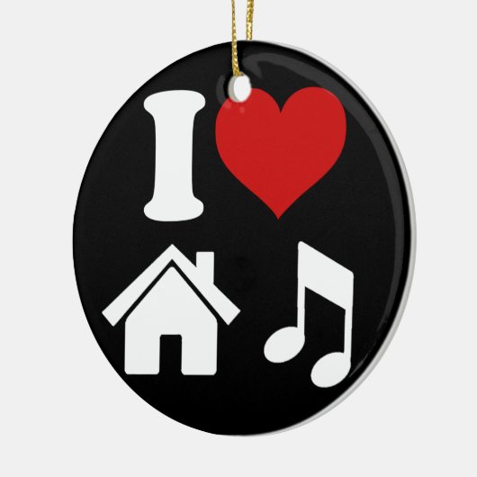 I Liebe House Music Ornament | Ibiza-Tanz-Party (Links)
