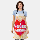 I Liebe House Music Schürze (Getragen)